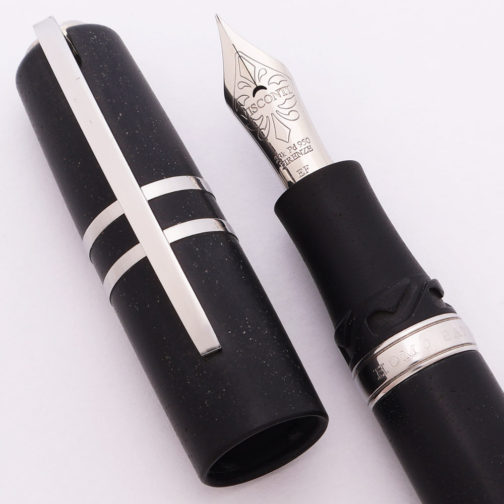 Visconti Homo Sapiens Steel Age Fountain Pen - Maxi Size, Lava